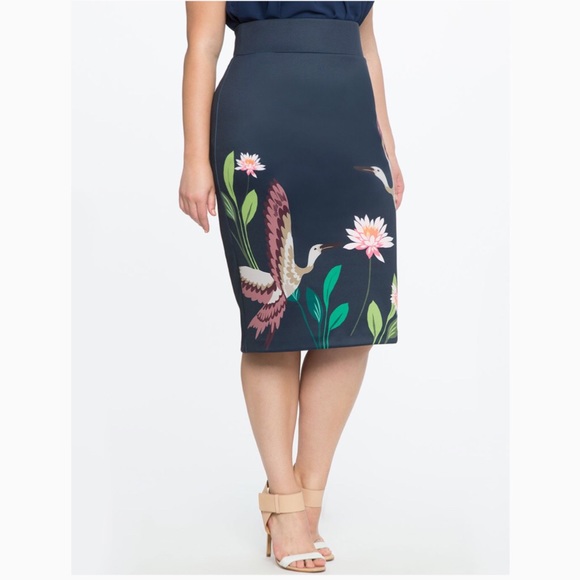 Eloquii Dresses & Skirts - ELOQUII| Neoprene Tropical Pencil Skirt